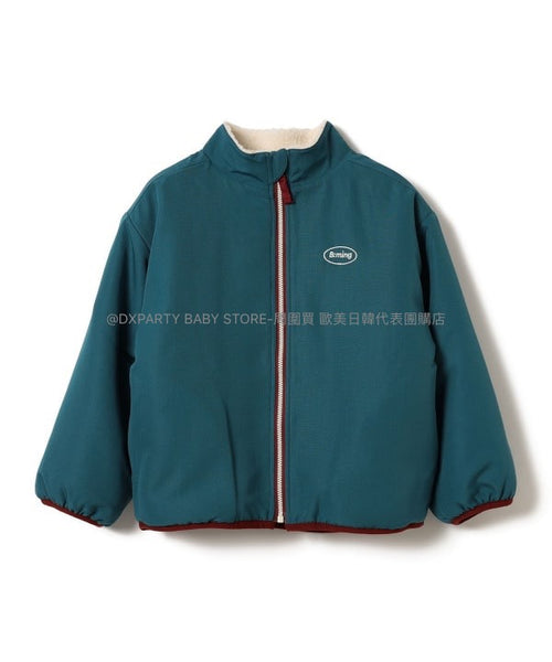 日本童裝 B:MING by BEAMS 2Way 雙面兩著 毛毛拉鍊外套 90-150cm 男童款/女童款 秋季 OUTERWEAR(適合初秋、香港平均溫度、寒冷天氣）