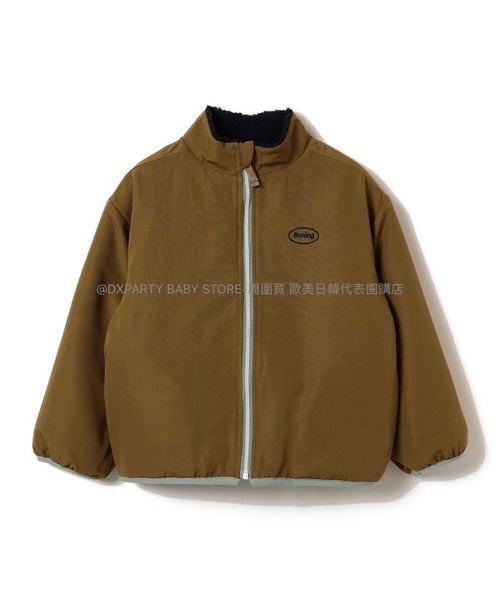 日本童裝 B:MING by BEAMS 2Way 雙面兩著 毛毛拉鍊外套 90-150cm 男童款/女童款 秋季 OUTERWEAR(適合初秋、香港平均溫度、寒冷天氣）