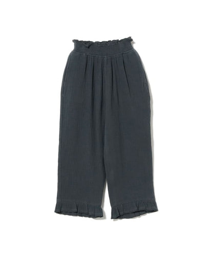Japanese children's clothing B:MING by BEAMS wrinkled high waist trousers 100-140cm girls summer PANTS 
