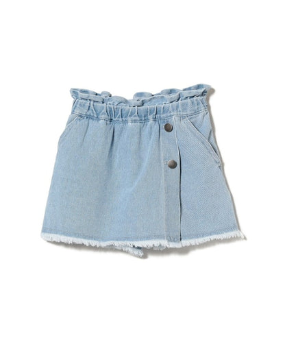 Japanese children's clothing B:MING by BEAMS denim culottes 100-140cm girls summer PANTS 