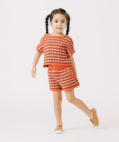 Japanese children's clothing B:MING by BEAMS knitted shorts 90-120cm girls summer PANTS 