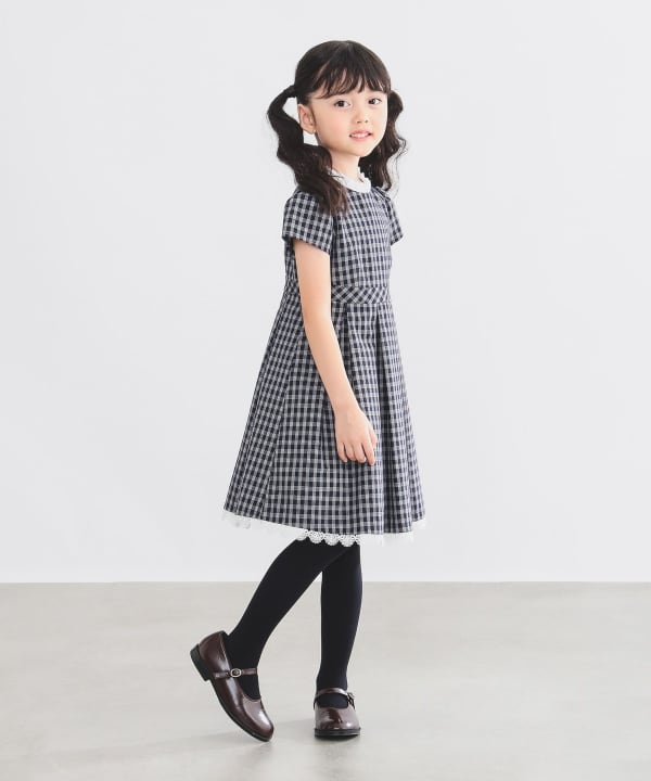 Japanese children's clothing B:MING by BEAMS dress coat and dress 100-130cm girls summer outerwear dresses for interviews/banquets/performances