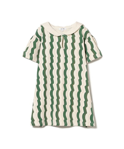 Japanese children's clothing B:MING by BEAMS wave pattern sailor collar dress 100-140cm girls summer dresses 