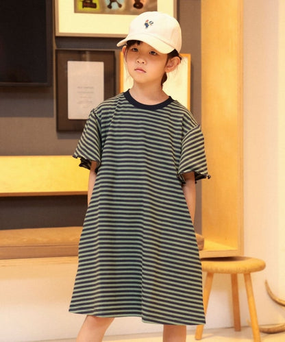 Japanese B:MING by BEAMS Striped Dress (100-140cm) for Girls Summer 