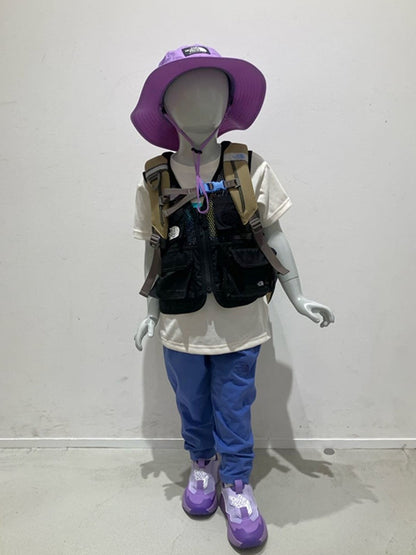 Japanese TNF UV-blocking, quick-drying, colorful logo tops (100-120cm) for boys and girls (summer TOPS) 