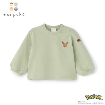 日本童裝 pe#main x【monpoke】刺繡衛衣 70-80cm 男童款/女童款 初生嬰兒 秋季 TOPS