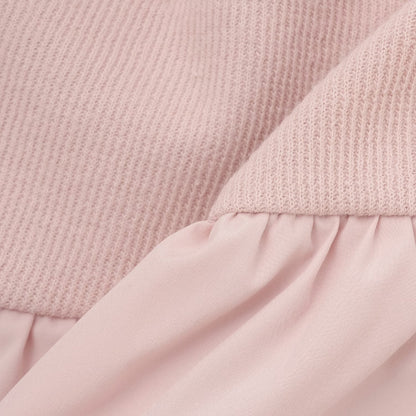 日本童裝 pe#main x Disney 珍珠拼接上衣 80-130cm 女童款 秋季 TOPS