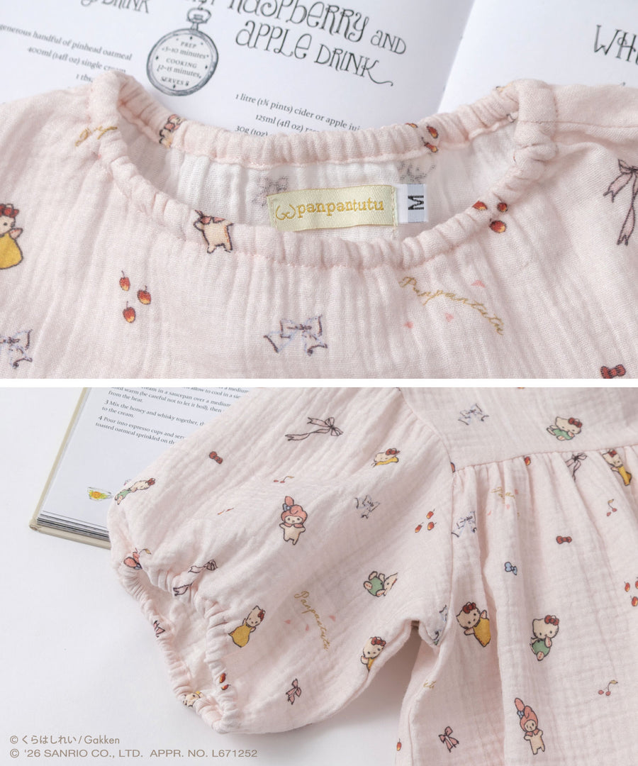 日本童裝 panpantutu x Sanrio x くらはしれい蓬蓬紗布連身裙 90-140cm 女童款 夏季 DRESSES