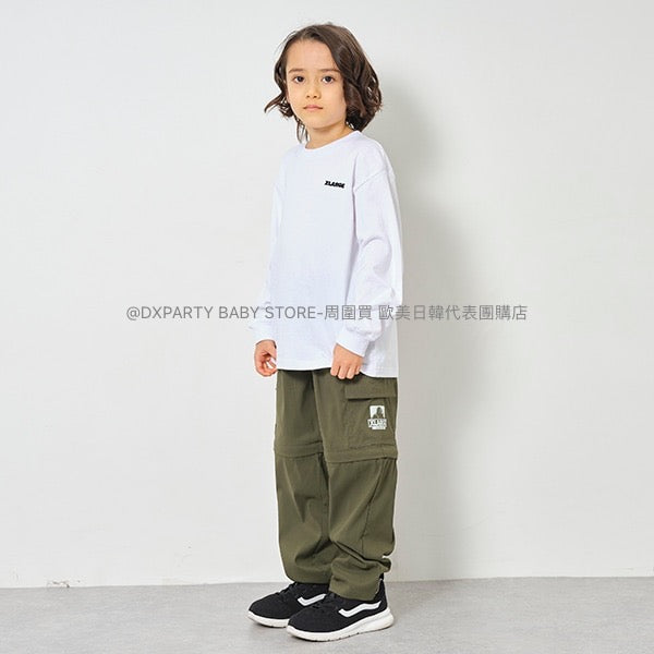 日本童裝 XLARGE KIDS 速乾/防皺功能 2Way可拆短褲及長褲 80-140cm 男童款 夏季 PANTS