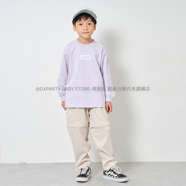 日本童裝 XLARGE KIDS 速乾/防皺功能 2Way可拆短褲及長褲 80-140cm 男童款 夏季 PANTS