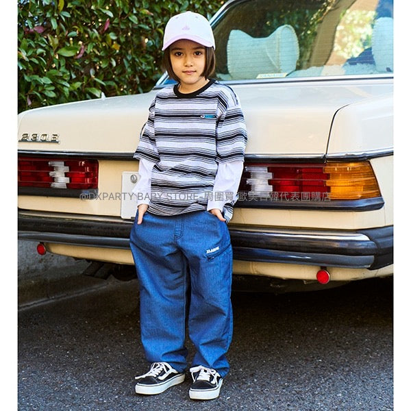 日本童裝 XLARGE KIDS 間條上衣 80-140cm 男童款 夏季 TOPS