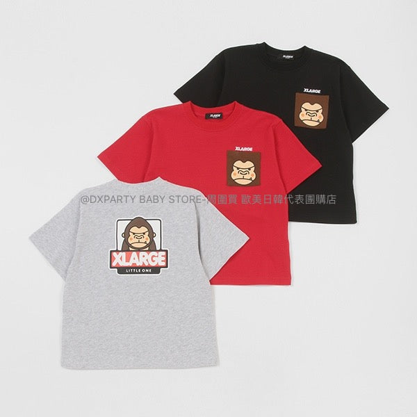 日本童裝 XLARGE KIDS 大猩猩背面印花短袖上衣 80-140cm 男童款 夏季 TOPS