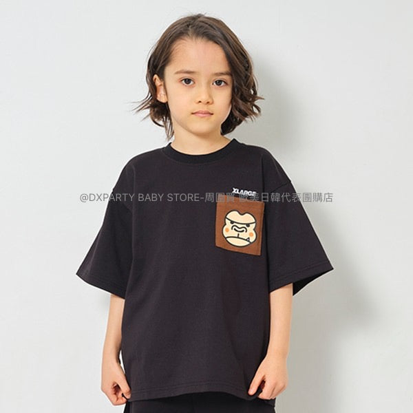 日本童裝 XLARGE KIDS 大猩猩背面印花短袖上衣 80-140cm 男童款 夏季 TOPS