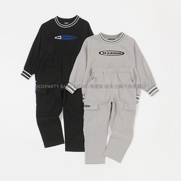 日本童裝 XLARGE KIDS 速乾/防皺功能 衛衣長褲套裝 80-140cm 男童款 夏季 PANTS