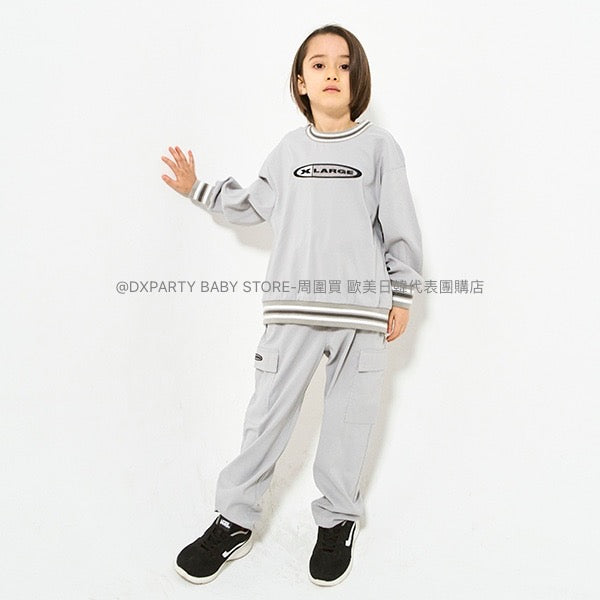 日本童裝 XLARGE KIDS 速乾/防皺功能 衛衣長褲套裝 80-140cm 男童款 夏季 PANTS