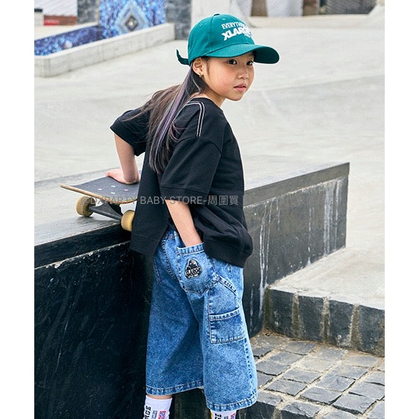 日本童裝 XLARGE KIDS 接觸冷感 牛仔短褲 90-140cm 男童款/女童款 夏季 PANTS