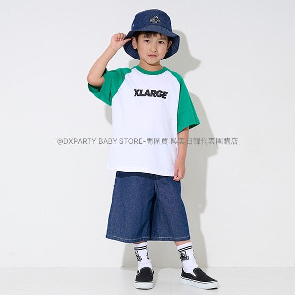 日本童裝 XLARGE KIDS 接觸冷感 牛仔短褲 90-140cm 男童款/女童款 夏季 PANTS