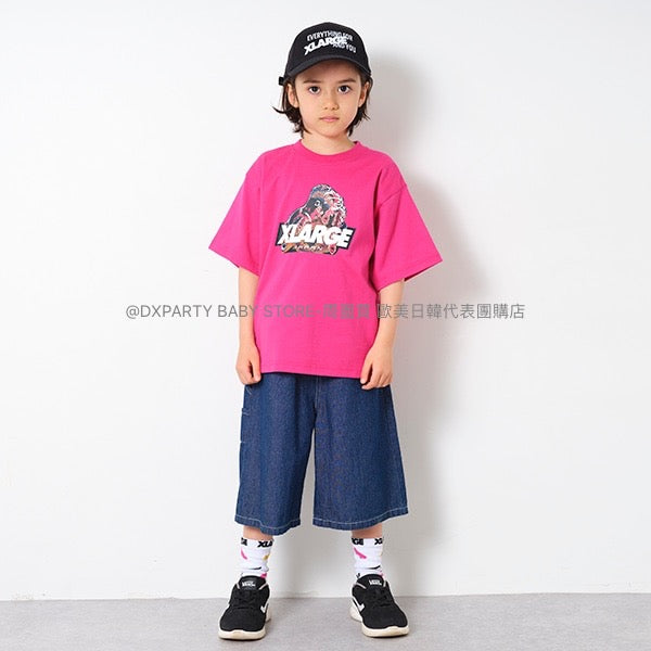 日本童裝 XLARGE KIDS 接觸冷感 牛仔短褲 90-140cm 男童款/女童款 夏季 PANTS