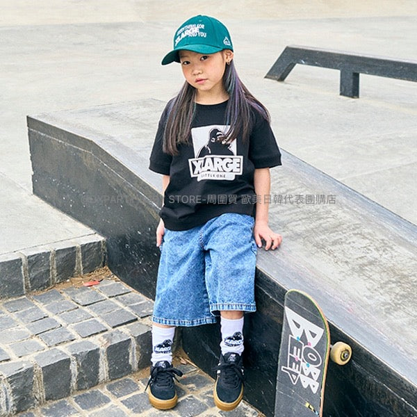 日本童裝 XLARGE KIDS 接觸冷感 牛仔短褲 90-140cm 男童款/女童款 夏季 PANTS