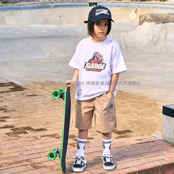 日本童裝 XLARGE KIDS 棉尼龍運動短褲 80-140cm 男童款 夏季 PANTS