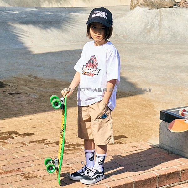 日本童裝 XLARGE KIDS 棉尼龍運動短褲 80-140cm 男童款 夏季 PANTS