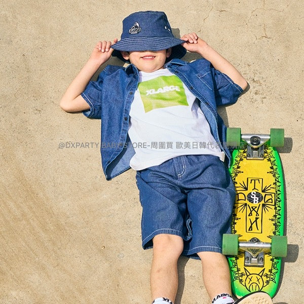 日本童裝 XLARGE KIDS 接觸冷感 LOGO短袖上衣 80-140cm 男童款 夏季 TOPS