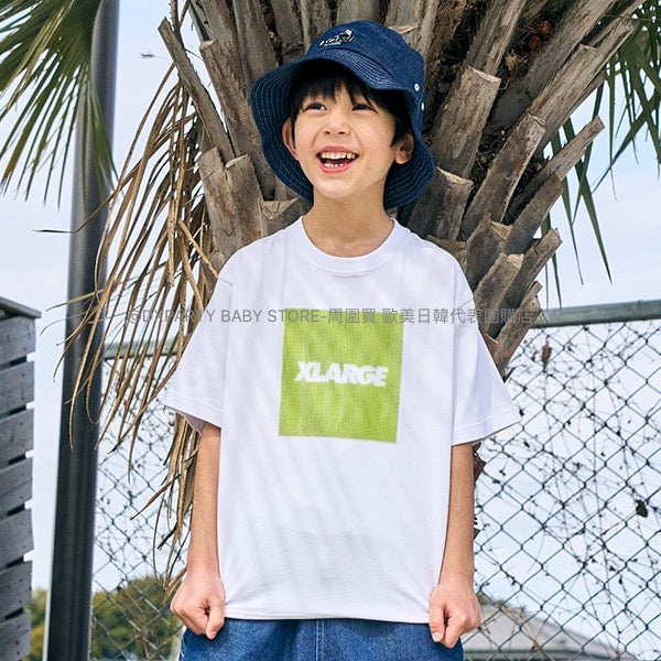 日本童裝 XLARGE KIDS 接觸冷感 LOGO短袖上衣 80-140cm 男童款 夏季 TOPS