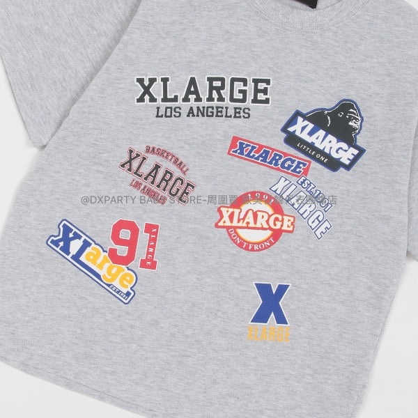 日本童裝 XLARGE KIDS MIX標誌貼花短袖上衣 80-140cm 男童款 夏季 TOPS