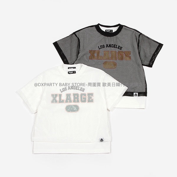 日本童裝 XLARGE KIDS 網眼上衣兩件套裝 100-140cm 男童款 夏季 TOPS