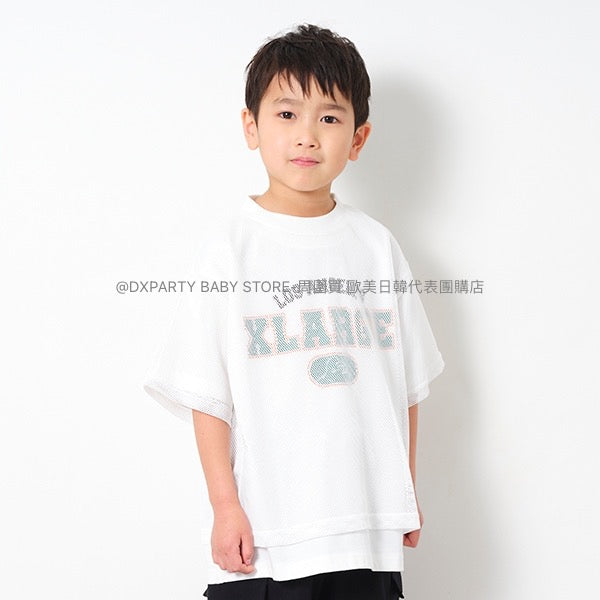 日本童裝 XLARGE KIDS 網眼上衣兩件套裝 100-140cm 男童款 夏季 TOPS