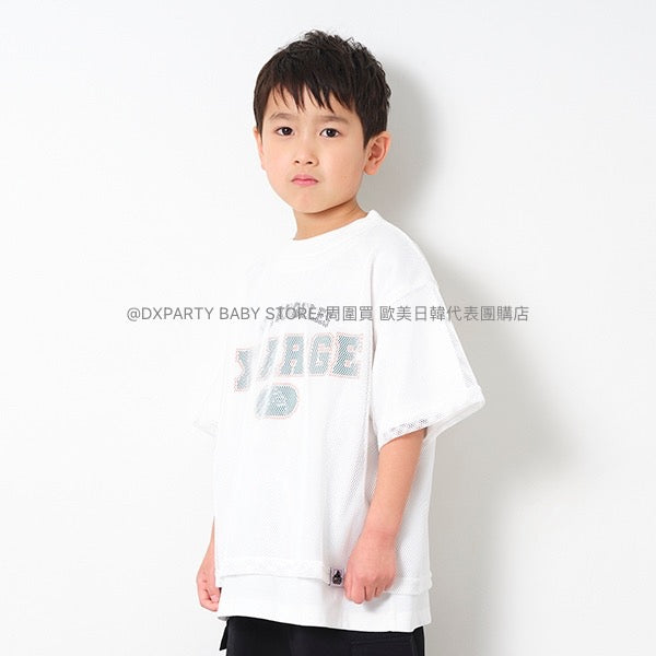 日本童裝 XLARGE KIDS 網眼上衣兩件套裝 100-140cm 男童款 夏季 TOPS