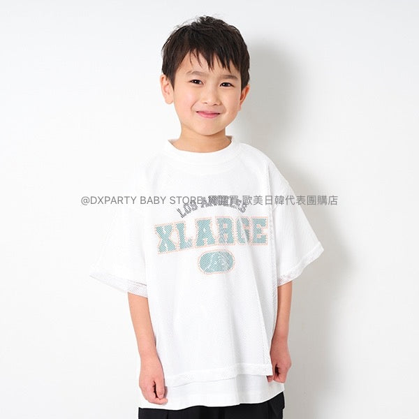 日本童裝 XLARGE KIDS 網眼上衣兩件套裝 100-140cm 男童款 夏季 TOPS