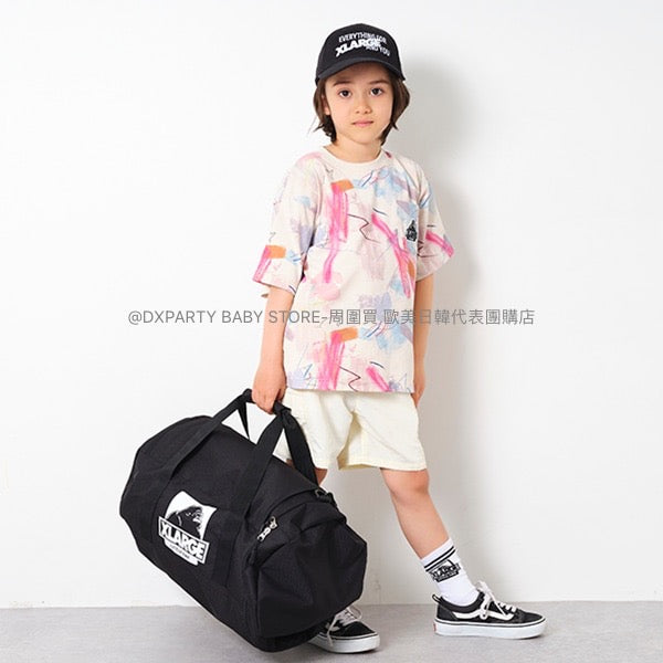 日本童裝 XLARGE KIDS 接觸冷感   藝術圖案短袖上衣 80-140cm 男童款 夏季 TOPS