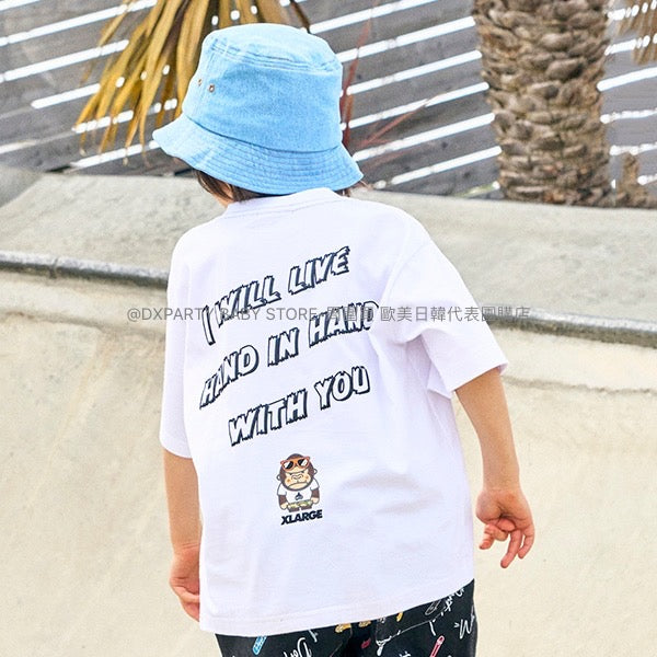 日本童裝 XLARGE KIDS 接觸冷感 字母印花上衣 80-140cm 男童款 夏季 TOPS