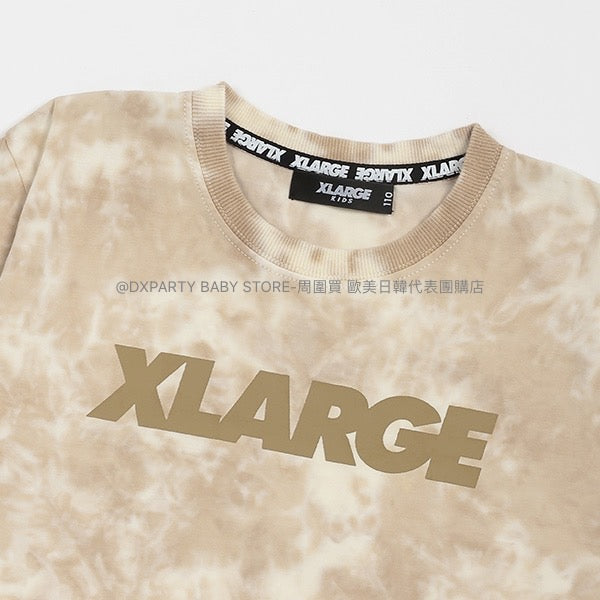 日本童裝 XLARGE KIDS 接觸冷感 扎染LOGO短袖上衣 80-140cm 男童款/女童款 夏季 TOPS