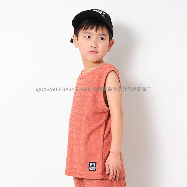 日本童裝 XLARGE KIDS 絨毛提花背心 80-140cm 男童款 夏季 TOPS