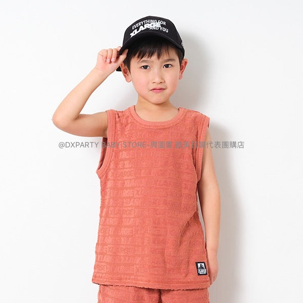 日本童裝 XLARGE KIDS 絨毛提花背心 80-140cm 男童款 夏季 TOPS