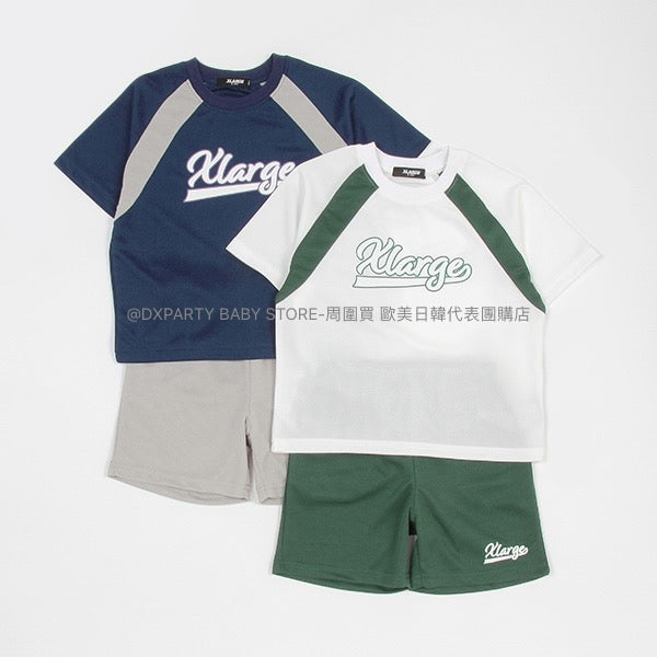 日本童裝 XLARGE KIDS 運動兩件套裝 90-140cm 男童款 夏季 TOPS PANTS