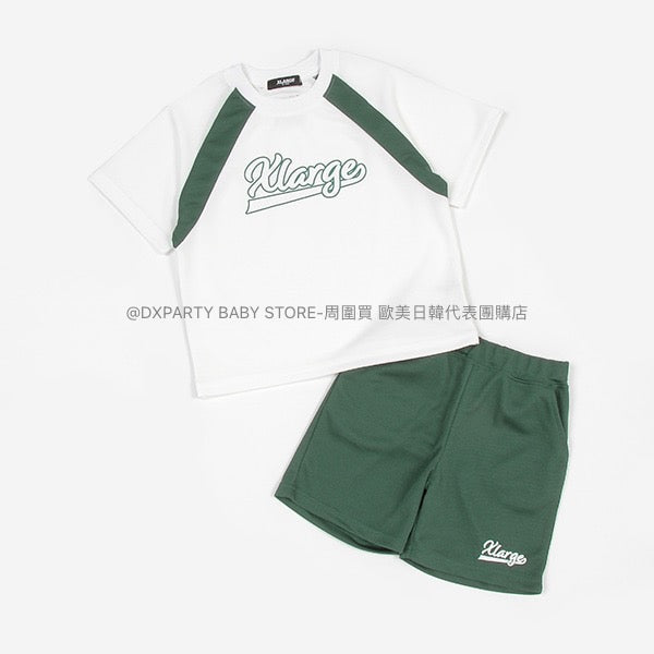 日本童裝 XLARGE KIDS 運動兩件套裝 90-140cm 男童款 夏季 TOPS PANTS