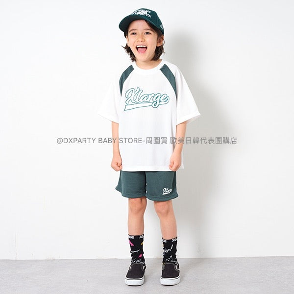 日本童裝 XLARGE KIDS 運動兩件套裝 90-140cm 男童款 夏季 TOPS PANTS