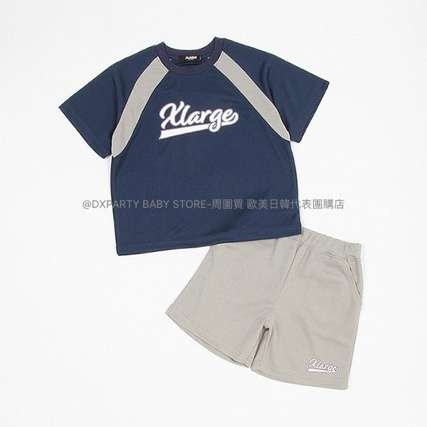 日本童裝 XLARGE KIDS 運動兩件套裝 90-140cm 男童款 夏季 TOPS PANTS