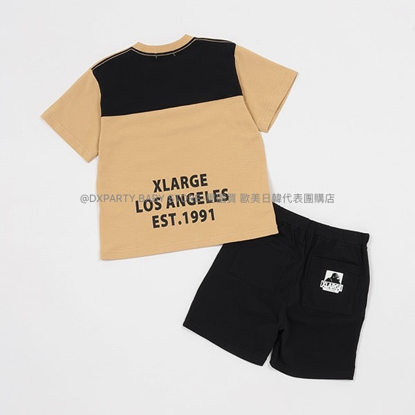 日本童裝 XLARGE KIDS 接觸冷感 休閒兩件套裝 90-140cm 男童款 夏季 TOPS PANTS