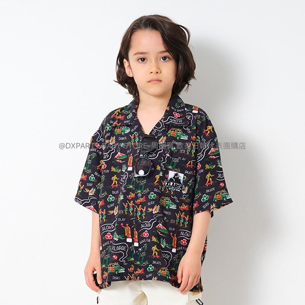 日本童裝 XLARGE KIDS 印花襯衫 80-140cm 男童款 夏季 TOPS