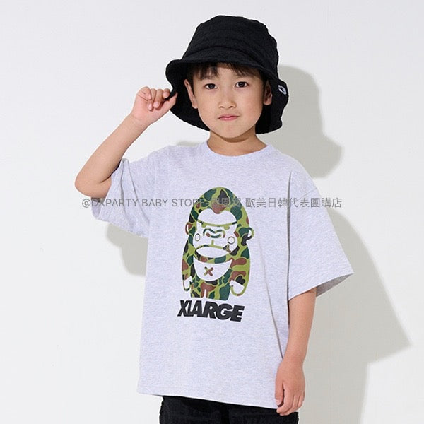 日本童裝 XLARGE KIDS 大猩猩印花短袖上衣 80-140cm 男童款 夏季 TOPS