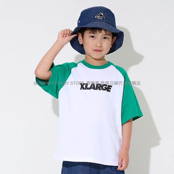 日本童裝 XLARGE KIDS 插肩短袖上衣 80-140cm 男童款 夏季 TOPS