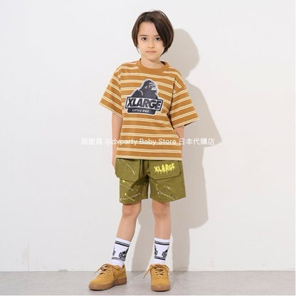 Japanese XLARGE KIDS Large Pocket Sports Shorts 80-140cm Boys Summer PANTS 