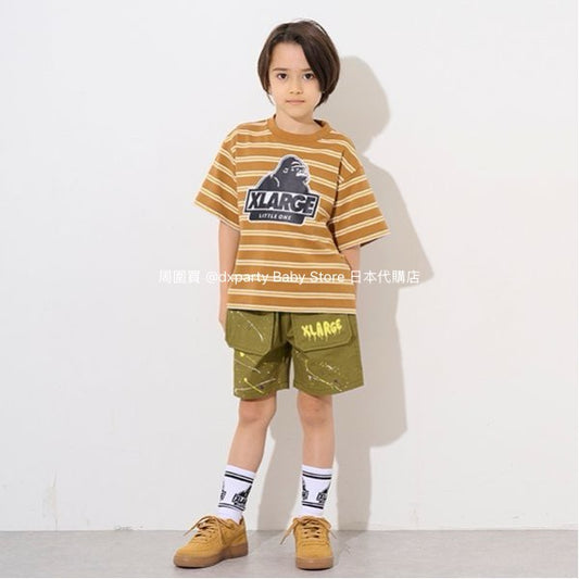 Japanese XLARGE KIDS Large Pocket Sports Shorts 80-140cm Boys Summer PANTS 