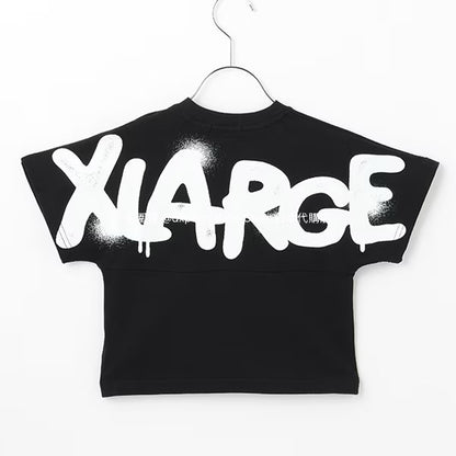 XLARGE KIDS Japanese children's clothing spray-painted logo top 80-140cm boys' summer TOPS 