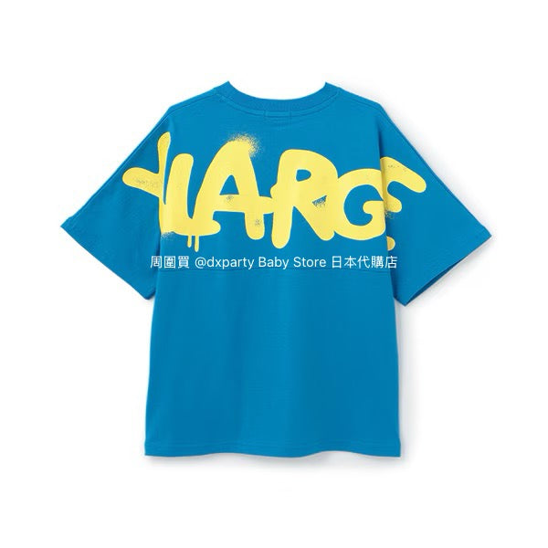 XLARGE KIDS Japanese children's clothing spray-painted logo top 80-140cm boys' summer TOPS 