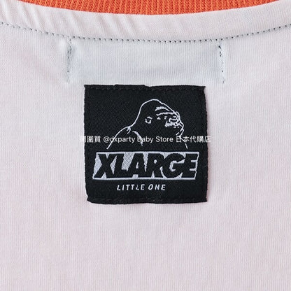 XLARGE KIDS (Japanese children's clothing) cool-to-touch quick-drying colorblock short-sleeved tops (80-140cm) for boys (summer TOPS) 